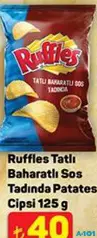 RUFFLES TATLI BAHARATLI SOS TADINDA PATATES CİPSİ 125 G